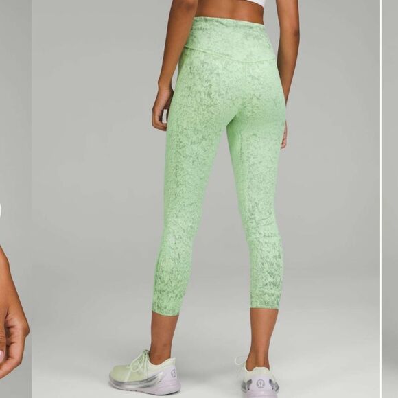 Lululemon Base Pace high rise waist running tights leggings 25” grit green 0 - Picture 6 of 10